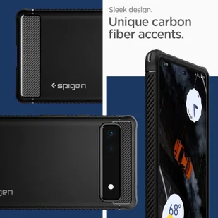 Spigen RUGGED ARMOR GOOGLE PIXEL 6A MATTE BLACK 8809811860405-ACS04476 - Etui i futerały do telefonów - miniaturka - grafika 15