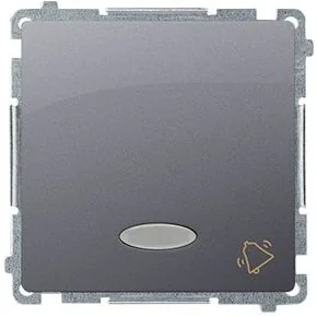 Kontakt Simon Wyłącznik ścienny Basic dzwonek z podśw. (moduł) BMD1L.01/21 inox - Wyłączniki światła i elektryczne - miniaturka - grafika 2