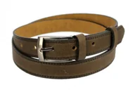 Paski - TRK (PL) Pasek Skórzany TRK (PL) "TŁOCZONY CIENKĄ NITKĄ" Skóra Naturalna Zamszowa 30 mm BEŻOWY - miniaturka - grafika 1