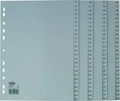 Artykuły biurowe - Elba 100204663 Skorowidz A4, 1  100, PP z okładką, na której można pisać stronę tytułową, 5 sztuki, szary 100204663 - miniaturka - grafika 1