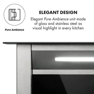 Klarstein Royal Flush Eco 60 Czarny (CGCH3-Royal-FlushEco) - Okapy kuchenne - miniaturka - grafika 7