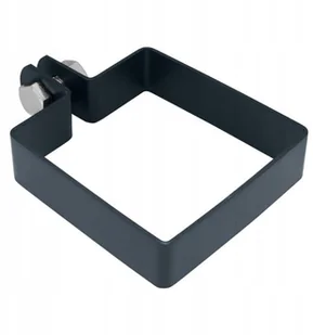 Obejma do słupka ocynkowana 10 x 10 cm antracyt - Akcesoria do ogrodzeń - miniaturka - grafika 2