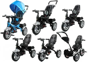 LeanToys PRO700 Niebieski - Rowerki trójkołowe - miniaturka - grafika 7