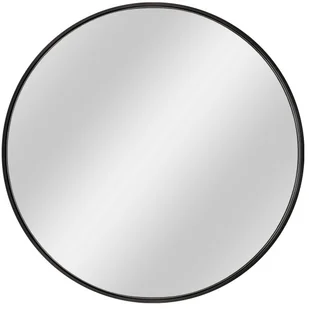 Dubiel Vitrum Lustro okrągłe Nico 60 cm w ramie czarne NICO KOLO 60 - Lustra - miniaturka - grafika 2