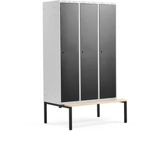AJ Produkty Szafa ubraniowa z ławeczką - Szafki BHP - miniaturka - grafika 3