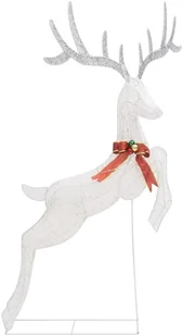 VidaXL Lumarko Lecący renifer świąteczny, srebrny, 120 zimnych białych LED 329769 VidaXL - Oświetlenie świąteczne - miniaturka - grafika 8