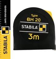 Sprzęt geodezyjny - Stabila Miara zwijana stalowa z blokadą BM 20 3m 16445 - miniaturka - grafika 1