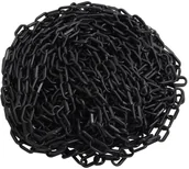 Pozostałe narzędzia ogrodowe - vidaXL Lumarko Łańcuch ostrzegawczy, czarny, 30 m, 4 mm, plastikowy 150929 - miniaturka - grafika 1