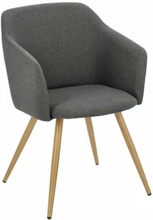 D2.Design Krzesło Molto szare ciemne 205189 - Krzesła - miniaturka - grafika 4