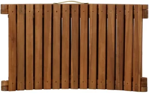 vidaXL Leżak z poduszką, lite drewno akacjowe, kremowy - Leżaki ogrodowe - miniaturka - grafika 6