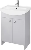 Szafki łazienkowe - Cersanit Zestaw Rubid Cersania 60 cm szafka z umywalką szara - miniaturka - grafika 1