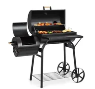 Grille - Klarstein Beef Brisket smoker grill wędzarnia termometr kółka osłona, czarny GQ8-Beef Brisket - miniaturka - grafika 1
