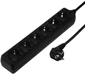 Kable - Hama 6-listwa zasilająca (z zabezpieczeniem przed dziećmi, 1,4 m) czarny 00047759 - miniaturka - grafika 1