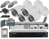 Zestawy do monitoringu - HIKVISION Zestaw monitoring 4 Kamery DS-2CE16D0T-IR Full HD Android IOS DS-2CE16D0T-IR/IDS-7204HQHI-M1/S - miniaturka - grafika 1