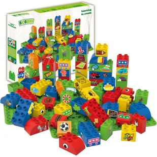 B&B BiOBUDDi BiOBUDDi Klocki edukacyjne, 60 części, 2 płyty bazowe, 0008 0008 - Klocki - miniaturka - grafika 3