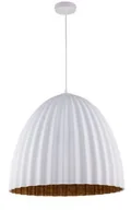 Lampy sufitowe - Sigma biała lampa wisząca 70 cm miedziana wew. TELMA 32030 duża lampa sufitowa nad stół do jadalni - miniaturka - grafika 1
