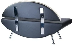 Beauty System Kanapa do poczekalni Carini BD-6710 biało-czarna BD-6710/144-149 - Inne meble biurowe - miniaturka - grafika 2