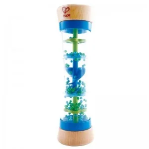 HaPe Grzechotka z koralikami - niebieska - Zabawki interaktywne dla dzieci - miniaturka - grafika 2