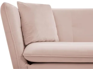 Beliani Sofa welurowa różowa FREDERICA - Sofy i kanapy Beliani Sofa welurowa różowa FREDERICA - Sofy i kanapy - miniaturka - grafika 5