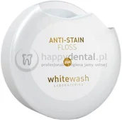 Nici dentystyczne - Whitewash WHITEWASH Anti-Stain Floss 25m - wybielająca nić dentystyczna woskowana z kompleksem wspomagającym usuwanie przebarwień z powierzchni szkliwa - miniaturka - grafika 1