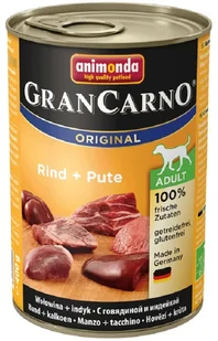 Animonda Grancarno Adult Rind Pute Wołowina + Indyk 400G - Mokra karma dla psów - miniaturka - grafika 3