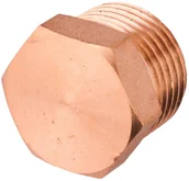 Łączniki, trójniki, kształtki - Invena Korek mosiężny 3/8" - miniaturka - grafika 1