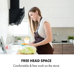 Klarstein Athena 60 Czarny (CGCH5-Athena60-BL) - Okapy kuchenne - miniaturka - grafika 6