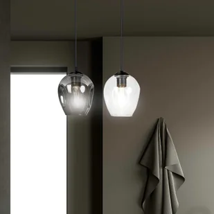 EULUNA Lampa wisząca Starla 2-punktowa, szkło grafitowe - Lampy sufitowe - miniaturka - grafika 2