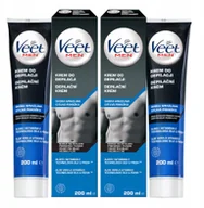 Depilacja - Veet Men Krem do Depilacji Skóra Wrażliwa 2x200ml - miniaturka - grafika 1