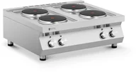 Piece, kotły  i płyty grzejne gastronomiczne - Royal Catering Kuchenka elektryczna - 4 palniki - 4 x 2600 W - RC-ECP4T RC-ECP4T - miniaturka - grafika 1