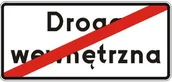 Wyposażenie miejsc publicznych - Znak drogowy informacyjny D-47 Koniec drogi wewnętrznej - miniaturka - grafika 1