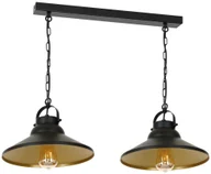 Lampy sufitowe - Luminex Żyrandol na łańcuchu IRON 2xE27/60W/230V - miniaturka - grafika 1