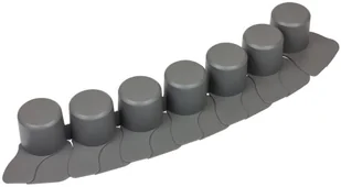 Prosperplast Palisada IPAL7-S443 Szary - Ogrodzenia - miniaturka - grafika 2