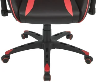 vidaXL Rozkładane krzesło biurowe, sportowe, sztuczna skóra, czerwone vidaXL - Fotele gamingowe - miniaturka - grafika 6