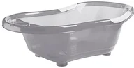 Wanienki dla dzieci - DBB REMOND dBb remond Baby wanna z odpływem wody i antypoślizgowymi uchwytami, przezroczysty szary - miniaturka - grafika 1