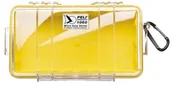 Walizki i skrzynie na sprzęt fotograficzny - Peli 1060 mikro skrzynka żółta wkładka/przeźroczysta 1060-027-100E - miniaturka - grafika 1