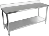 Wózki na żywność - Royal Catering Stół roboczy ze stali nierdzewnej - rant - 200 x 60 cm - RCAT-200/60-N - miniaturka - grafika 1