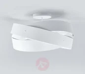 Lampy sufitowe - Tornado  biała lampa sufitowa o pięknym kształcie - miniaturka - grafika 1