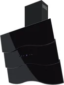 Okapy kuchenne - Toflesz OK-6 Fala 90 Czarny - miniaturka - grafika 1