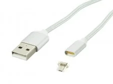BLOW Kabel 66-106# (USB - Micro USB typu B ; 1m; kolor srebrny) 2_209469 - Kable USB - miniaturka - grafika 2