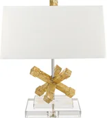 Lampy stojące - Gilded Nola Gilded Nola JACKSON GN/JACKSONSQR/TL lampa stołowa 1x60W/E27   ELSGN/JACKSONSQR/TL - miniaturka - grafika 1