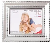 Ramki na zdjęcia - Inov8 PFES-ryzyko-54 tradycyjnie brytyjczyków fotografii i ramka na zdjęcia, 13 x 10 cm, ripple Srebrny PFES-RISI-54 - miniaturka - grafika 1