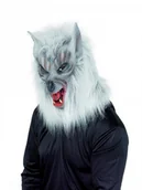 Dodatki do strojów karnawałowych - Smiffys Maska wilka z sierścią i zębami na całą głowę latex 25564 - miniaturka - grafika 1