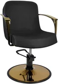 Krzesła i taborety kosmetyczne - ACTIVESHOP Gabbiano Fotel Do Stylizacji Złoty Bolonia Czarny 10003_132661 - miniaturka - grafika 1