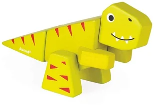 Janod Tyranosaurus drewniany do złożenia, J08227 - Klocki - miniaturka - grafika 2