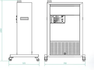 MILOO Profesjonalny sterylizator pomieszczeń VS-300/900 STERYLIS 1351-uniw - Osuszacze powietrza - miniaturka - grafika 3