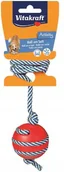 Zabawki dla psów - Vitakraft Gumowa Piłka Na Sznurku Dla Psa 5cm - miniaturka - grafika 1