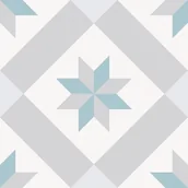 Płytki ceramiczne - Keros Ceramica Gres Barcelona Star 25x25 Keros_M124_Star - miniaturka - grafika 1