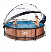 Baseny ogrodowe - Basen Ogrodowy Stelażowy 300x76cm + Pompa + Kopuła - miniaturka - grafika 1