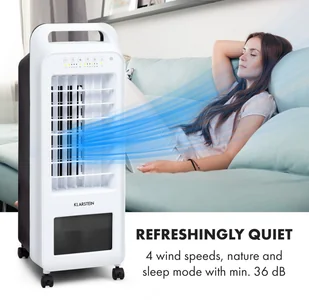 Klarstein Klarstein Cooler Rush, wentylator/chłodnica powietrza, 5,5 l, 45 W, pilot, 5 x pakiet lodowy ACO4-CoolerRushW - Klimatory - miniaturka - grafika 6